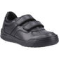 Hush Puppies Sully Leather Youth Black Shoes