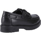 Hush Puppies Lucy Leather Youth Black Shoes
