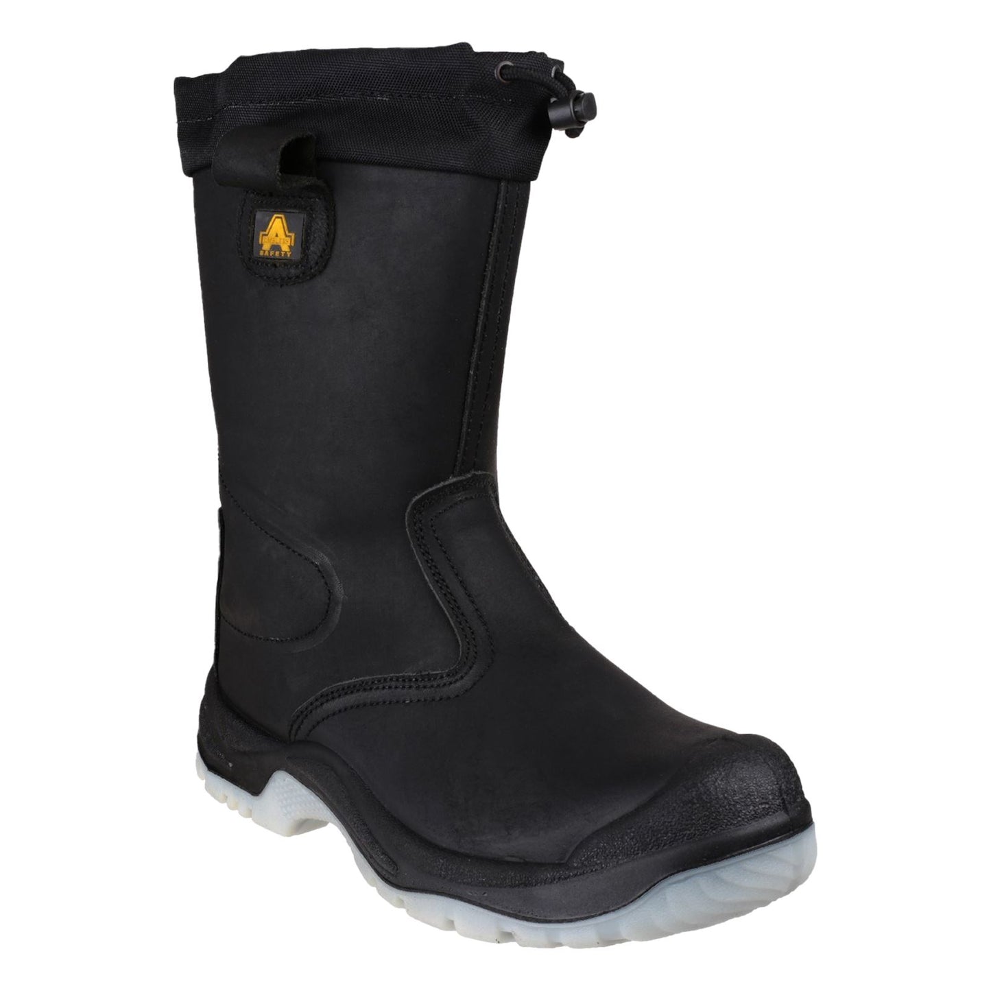 Amblers Safety Men's FS209 Water Resistant Pull On Safety Rigger Boot in Black