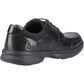 Hush Puppies Hugh Leather Men's Black Lace-Up Shoes