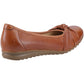 Hush Puppies Lilith Leather Women's Tan Standard Flats
