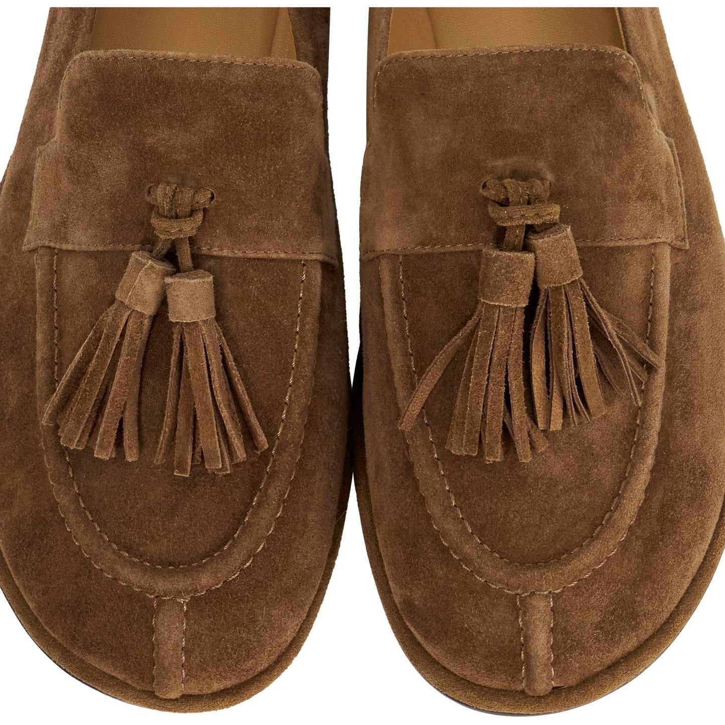 Dune Grounding Suede Women's Brown Loafers