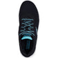 Skechers Women's GO WALK 7 - Cosmic Waves Trainers in Black/Turquoise