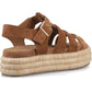 Hush Puppies Rosetta Gladiator Leather Women's Tan Sandals