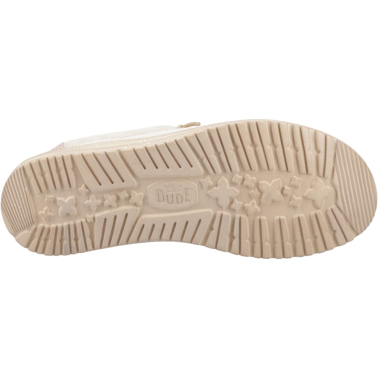 HEYDUDE Men's Wally Coastline Jute Shoe in Silver