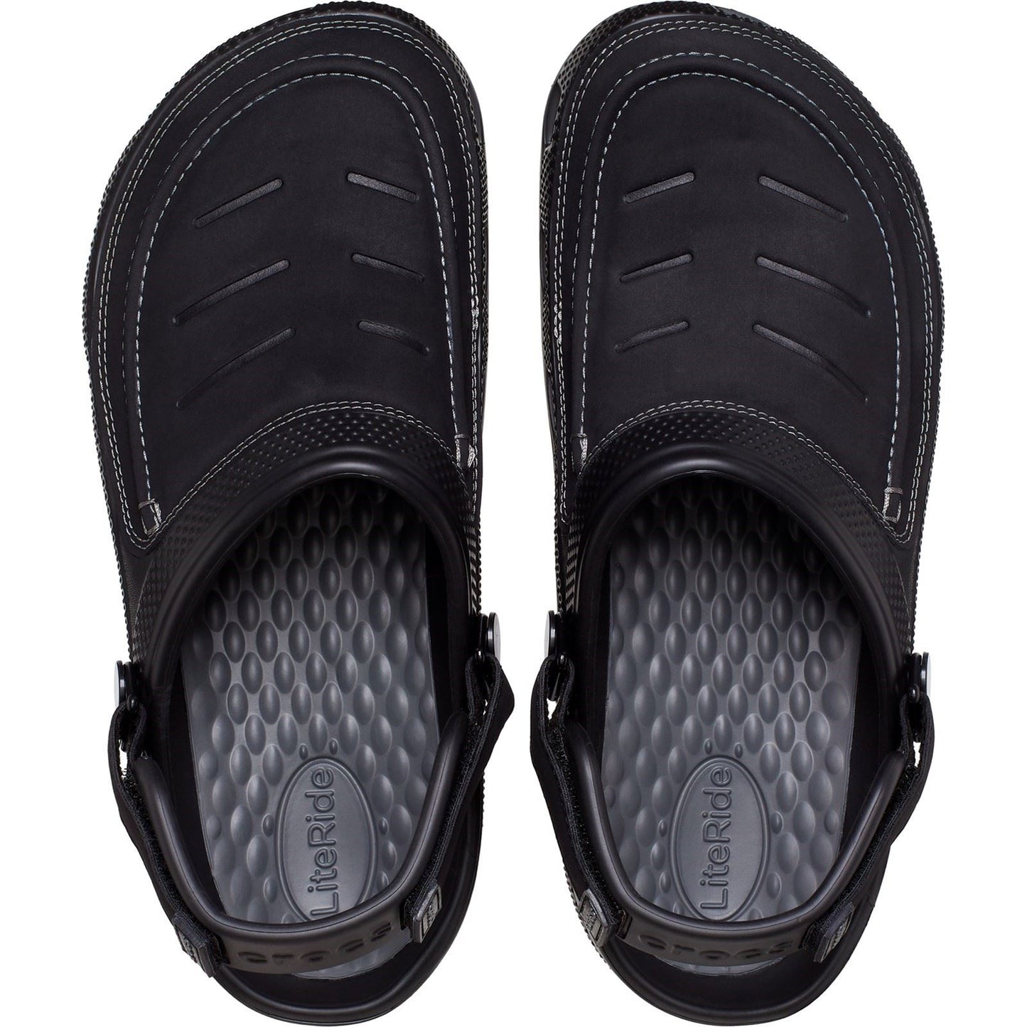 Crocs Men's Yukon Vista II Clog in Black/Slate Grey