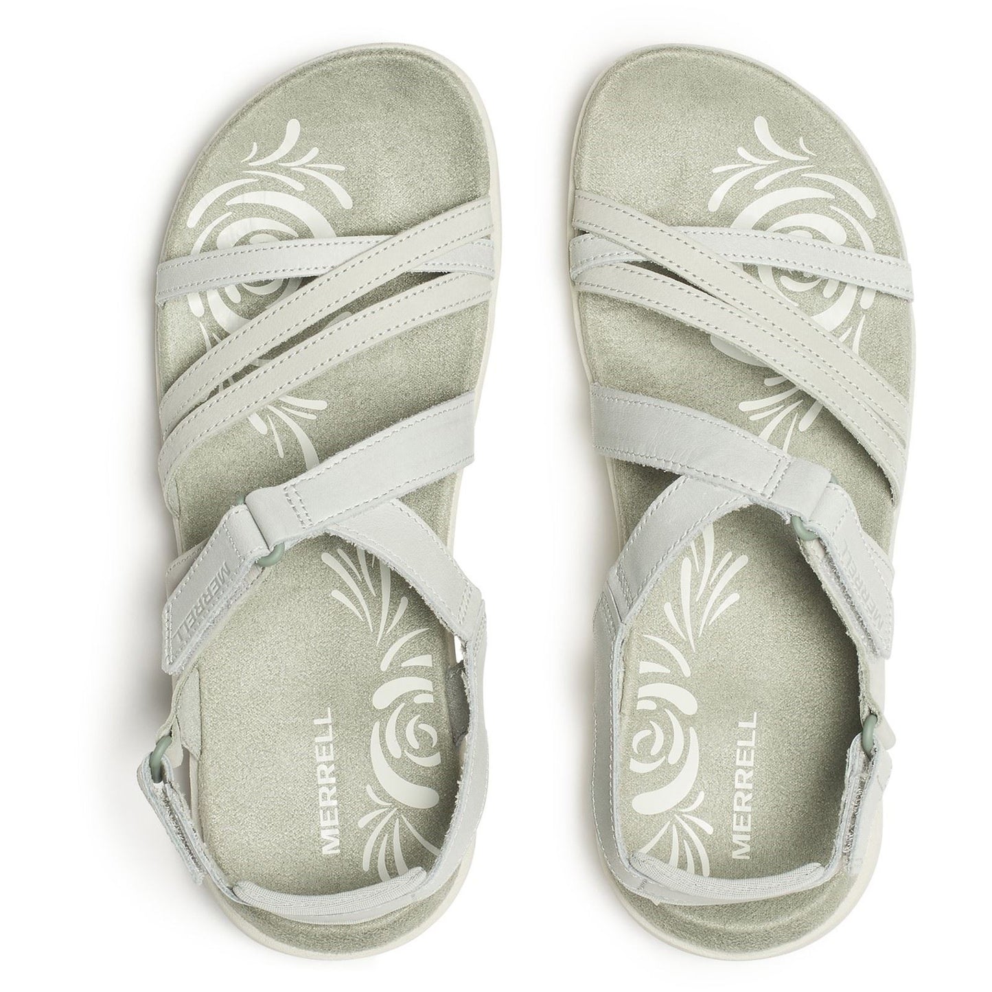 Merrell Harbor Backstrap Leather Women's Light Green Sandals
