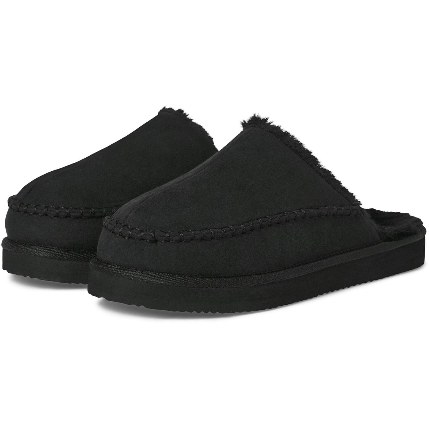 Jack & Jones Manor Moc Polyester Men's Anthracite Mules