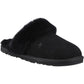 Hush Puppies Samantha Suede Women's Black Slippers