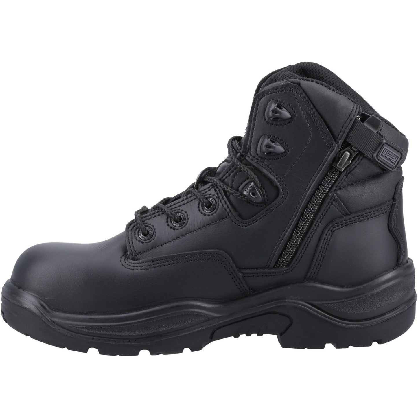 Magnum Responder Side-Zip CT CP WP Uniform Safety Boot in Black