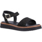 Hush Puppies Cassie Nubuck Women's Black Sandals
