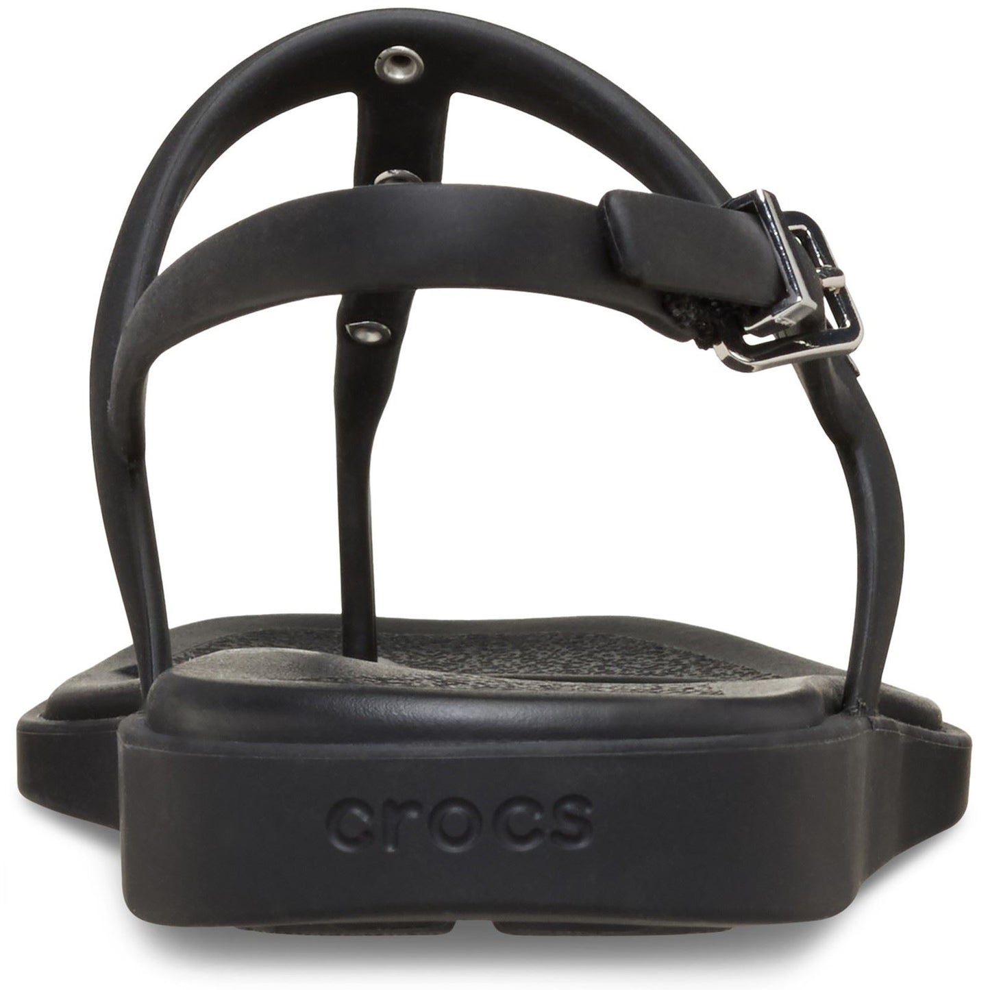 Crocs Miami Studded Thong Flip Thermoplastic Women's Black Sandals