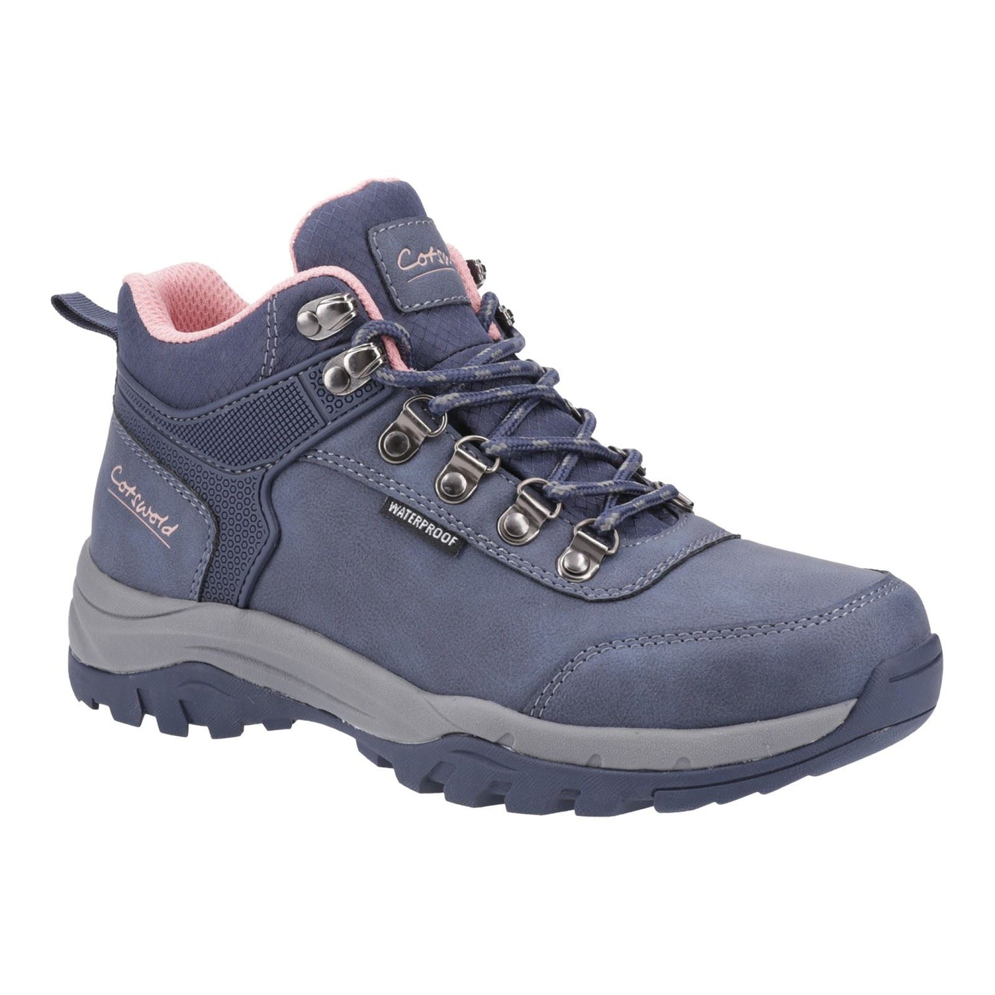 Cotswold Overbury Polyurethane Women's Navy Hiking Boots