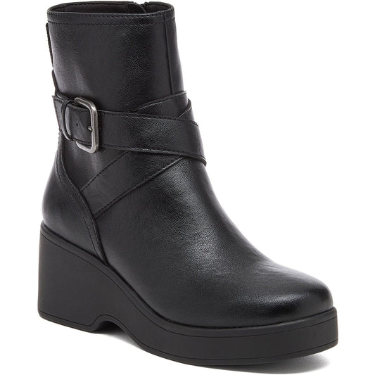 Rocket Dog Jimmy Bangor Polyurethane Women's Black Heeled Ankle Boots