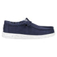 HEYDUDE Men's Wally Canvas Shoe in Navy