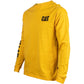 Caterpillar Men's Trademark Banner Long Sleeve T-Shirt in Yellow
