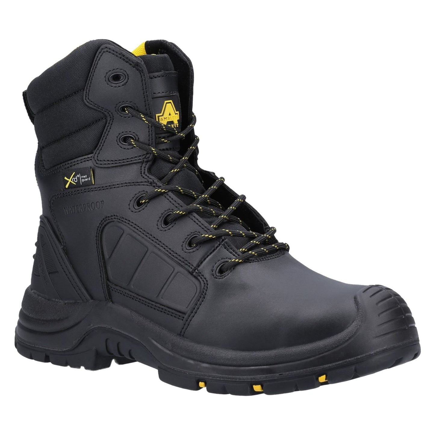 Amblers Safety AS350C Berwyn Hi-Leg Waterproof Metal Free Metatarsal Safety Boot in Black