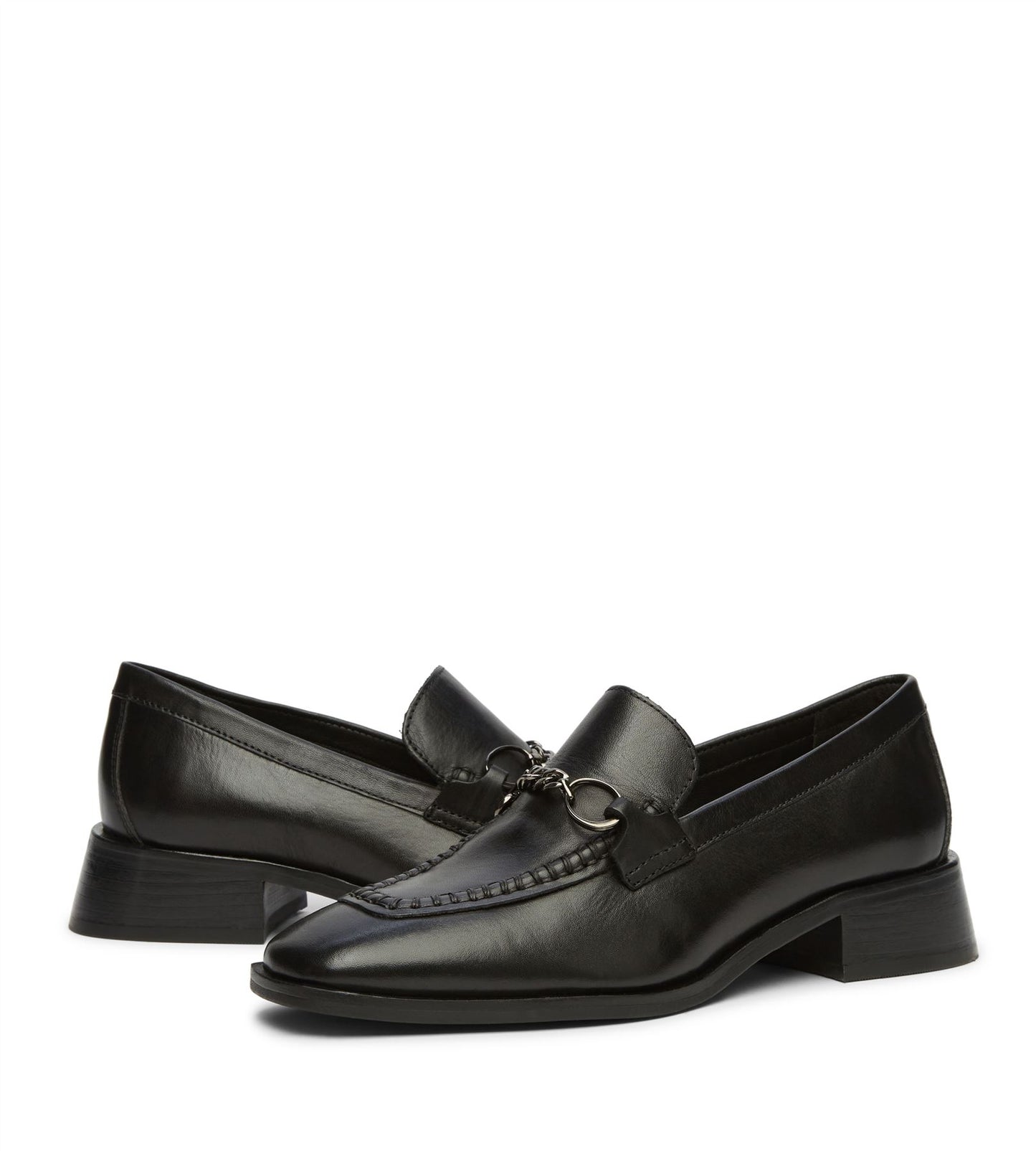 Osprey London The Islington Leather Women's Black Loafers