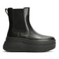 FitFlop F-Mode Leather Women's Black Boots