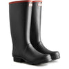Hunter Argyll Full Knee Wellington in Black