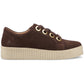 Hush Puppies Tamsin Suede Suede Women's Chocolate Slim Fit Trainers