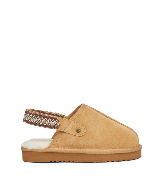 Osprey London The Constellation Suede Women's Tan Slippers