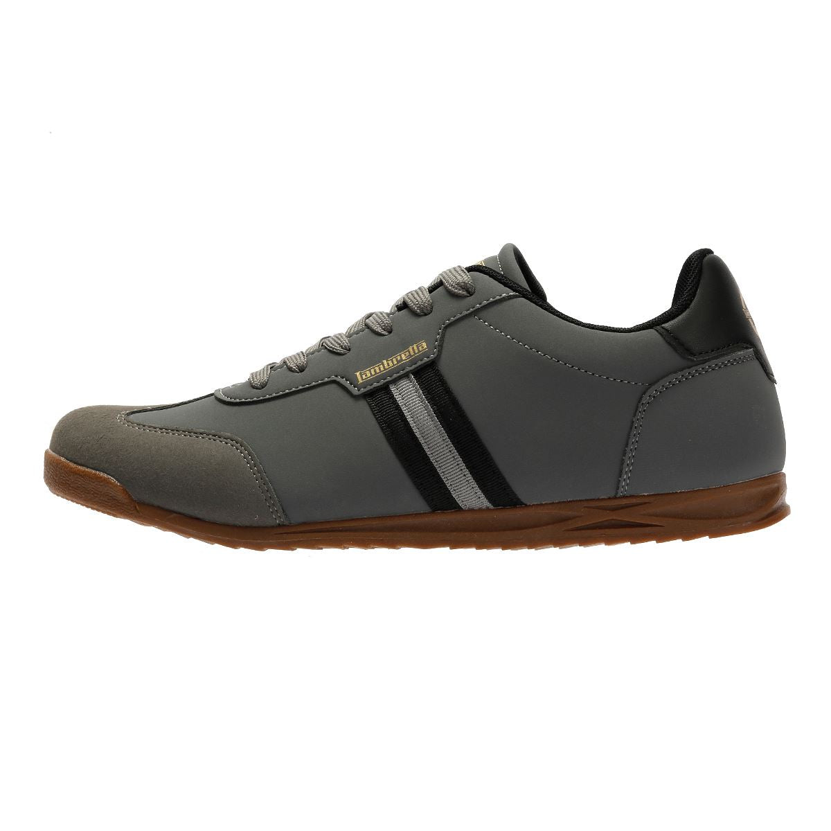 Lambretta Tackle Men's Charcoal/Black Trainers