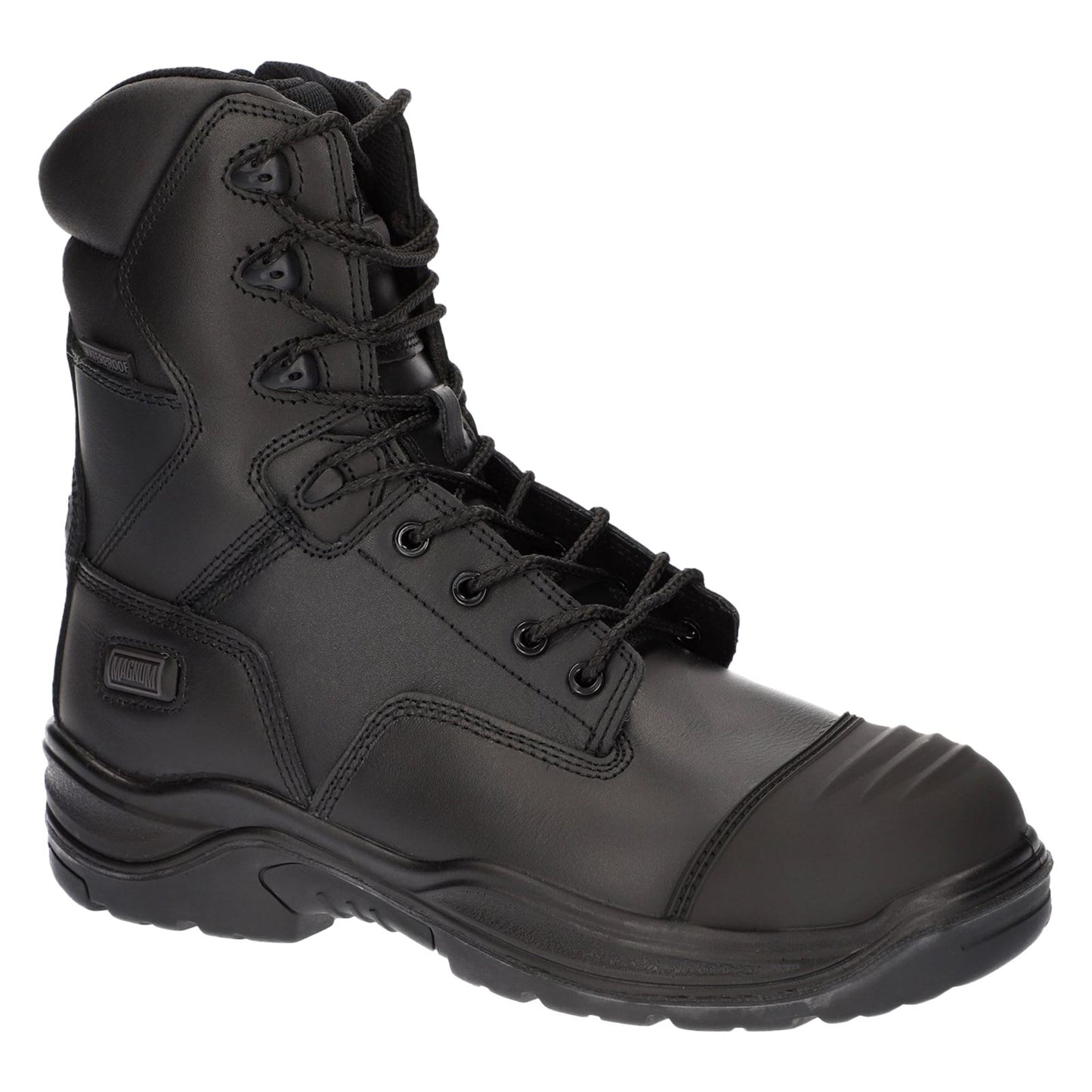 Magnum Men's Rigmaster 8.0 Side-Zip CT CP WP Uniform Safety Boot in Black