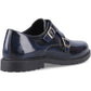 Hush Puppies Verity Hi-Shine Leather Women's Navy Shoes