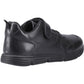 Hush Puppies Alfie Bungee Leather Youth Black Shoes