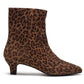 Hush Puppies Nahla Heel Leather Women's Leopard Heeled Ankle Boots