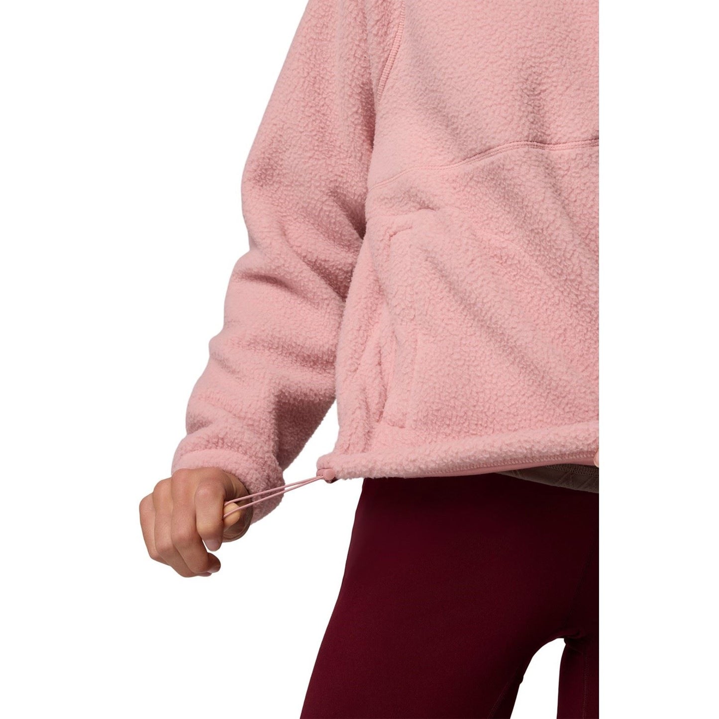 Columbia Jasper Ridge Pebbled Fleece Half Snap Polyester Women's Red Pullover