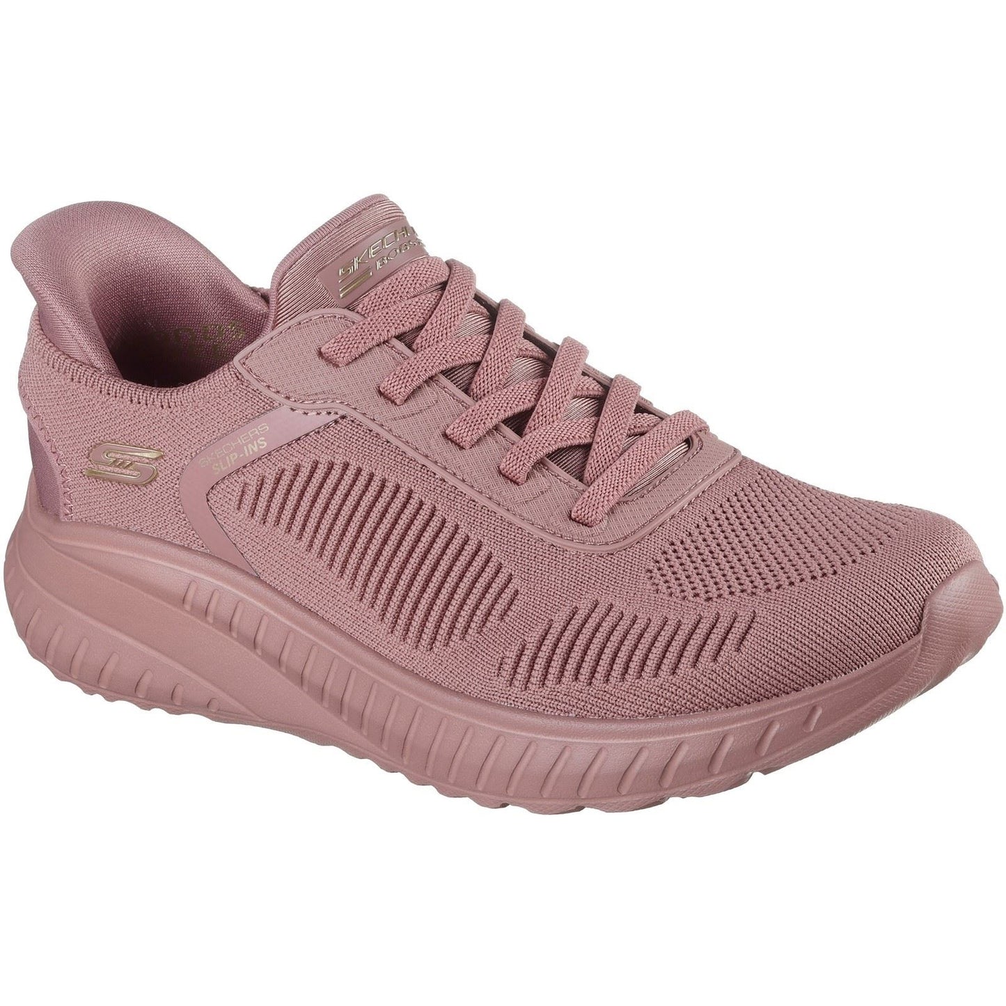 Skechers BOBS Sport Squad Chaos Polyester Women's Rose Trainers