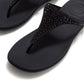 Fitflop Solay Mixed-Crystal Textile Women's Black Sandals