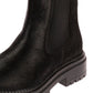 Osprey London The Hampton Chelsea Leather/Pony Hair Women's Black/Olive Boots