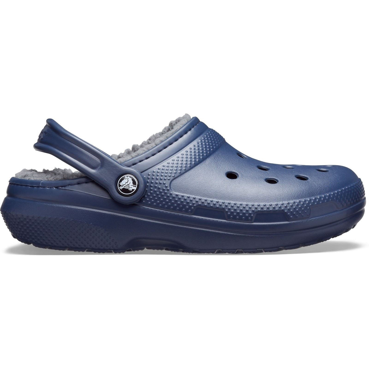 Crocs Unisex Classic Lined Clog in Navy/Charcoal