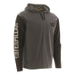 Caterpillar Men's Hooded Long Sleeve Tee in Dark Shadow