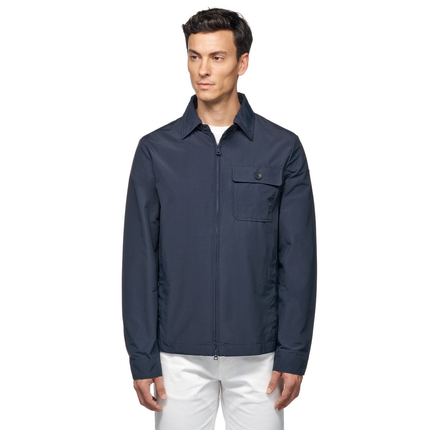 Geox Men's M VINCIT SHORT JACKET in Sky Captain