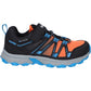 Hi-Tec SCRAPPY LOW WP JR Polyester Black/Blue Danube/Flame Hiking Shoes