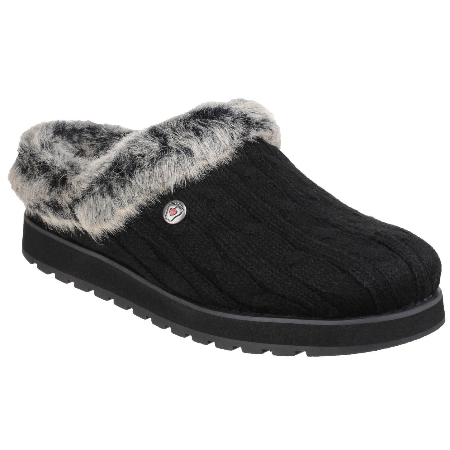 Skechers Women's Keepsakes Ice Angel Mule Slipper in Black