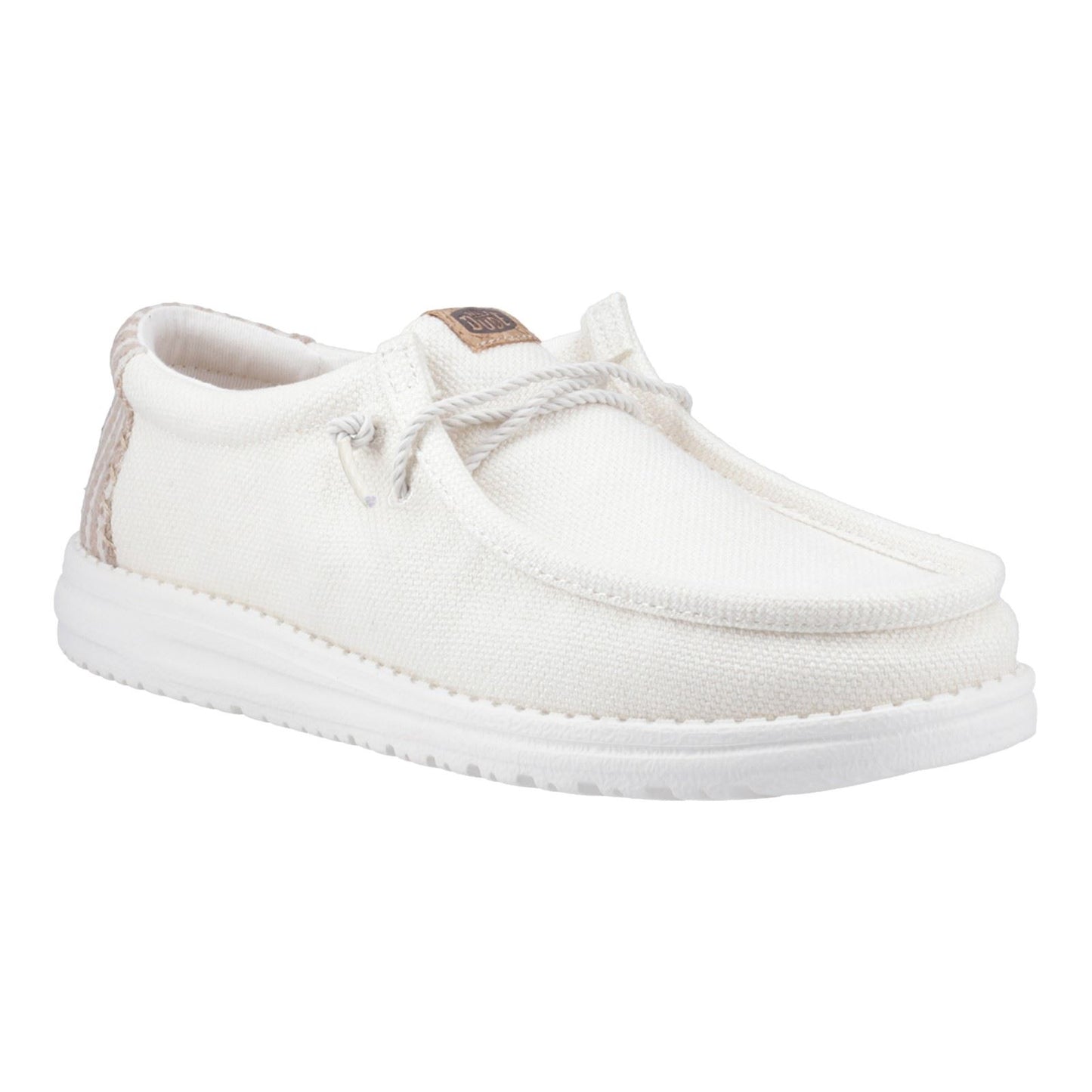 HEYDUDE Wally Resort Polyester Blend Men's White/Multi Moccasins Shoes