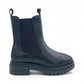 Osprey London The Hampton Chelsea Leather Women's Black/Merlot Boots