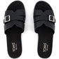 TOMS Sol Leather Women's Black Sandals