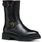 Geox D Iridea D Leather Women's Black Boots