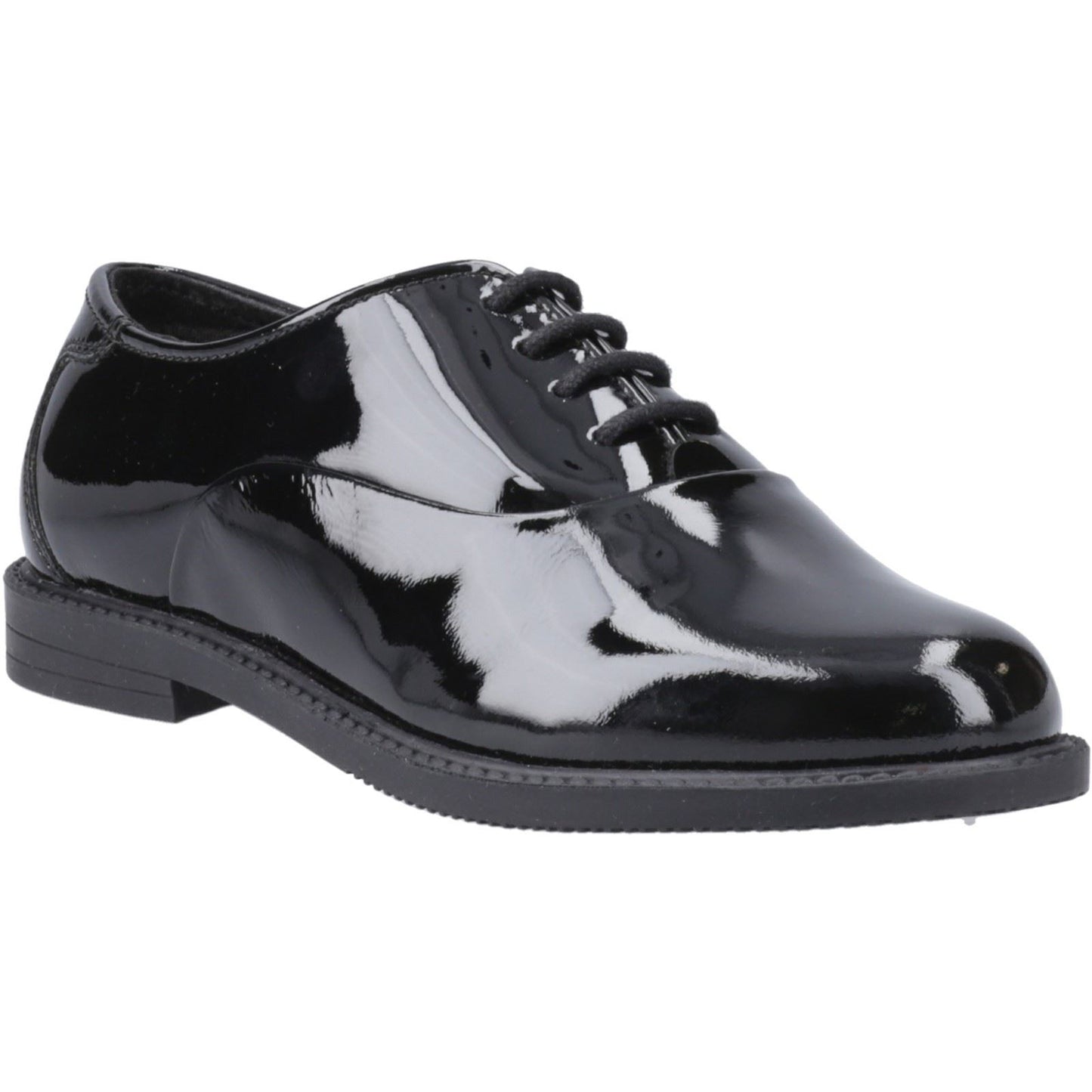 Hush Puppies Nellie Patent Leather Youth Black Oxford Shoes