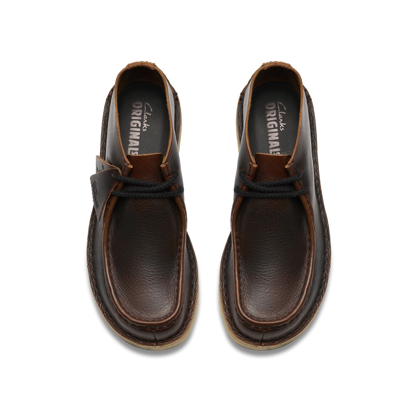 Clarks Originals Desert Nomad Leather Men's Dark Tan Shoes