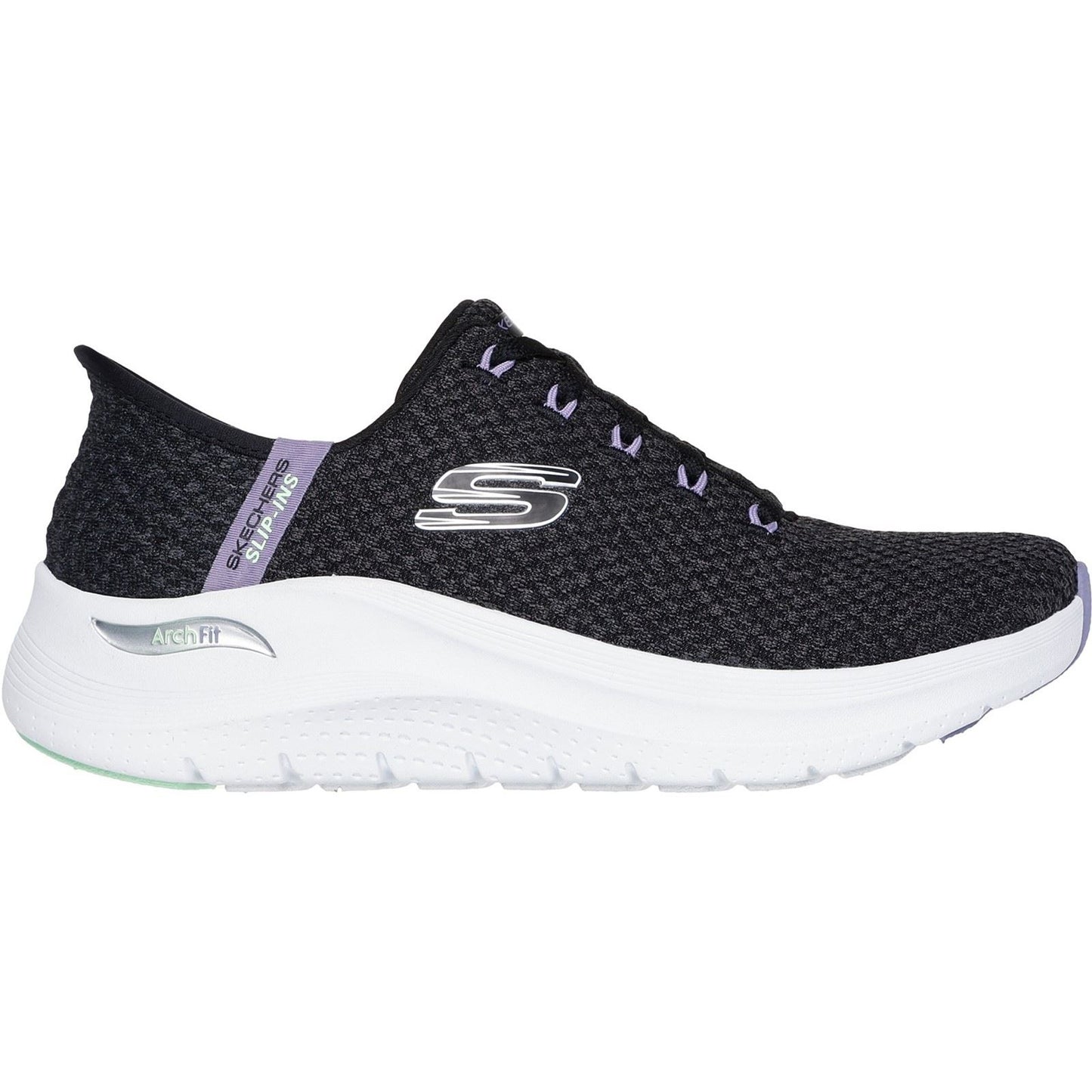 Skechers Women's Arch Fit 2.0 Good Energy Trainers in Black/Multi