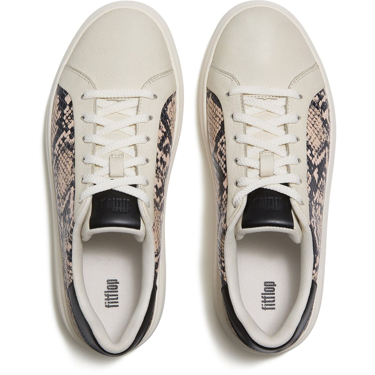 Fitflop RTG Lace Up Leather Women's Hazy Taupe/Black Trainers