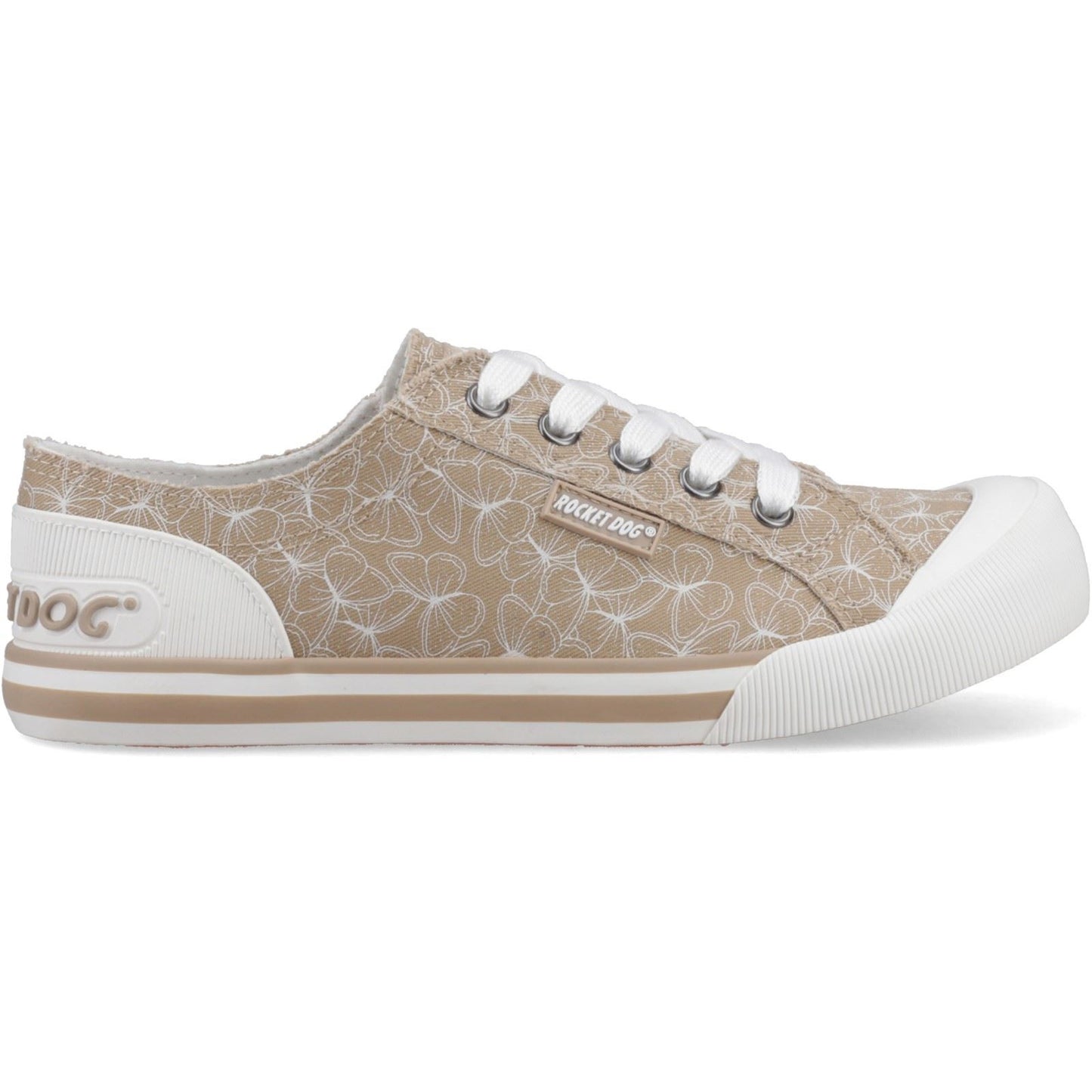 Rocket Dog Jazzin Mariposa Textile Women's Tan Trainers