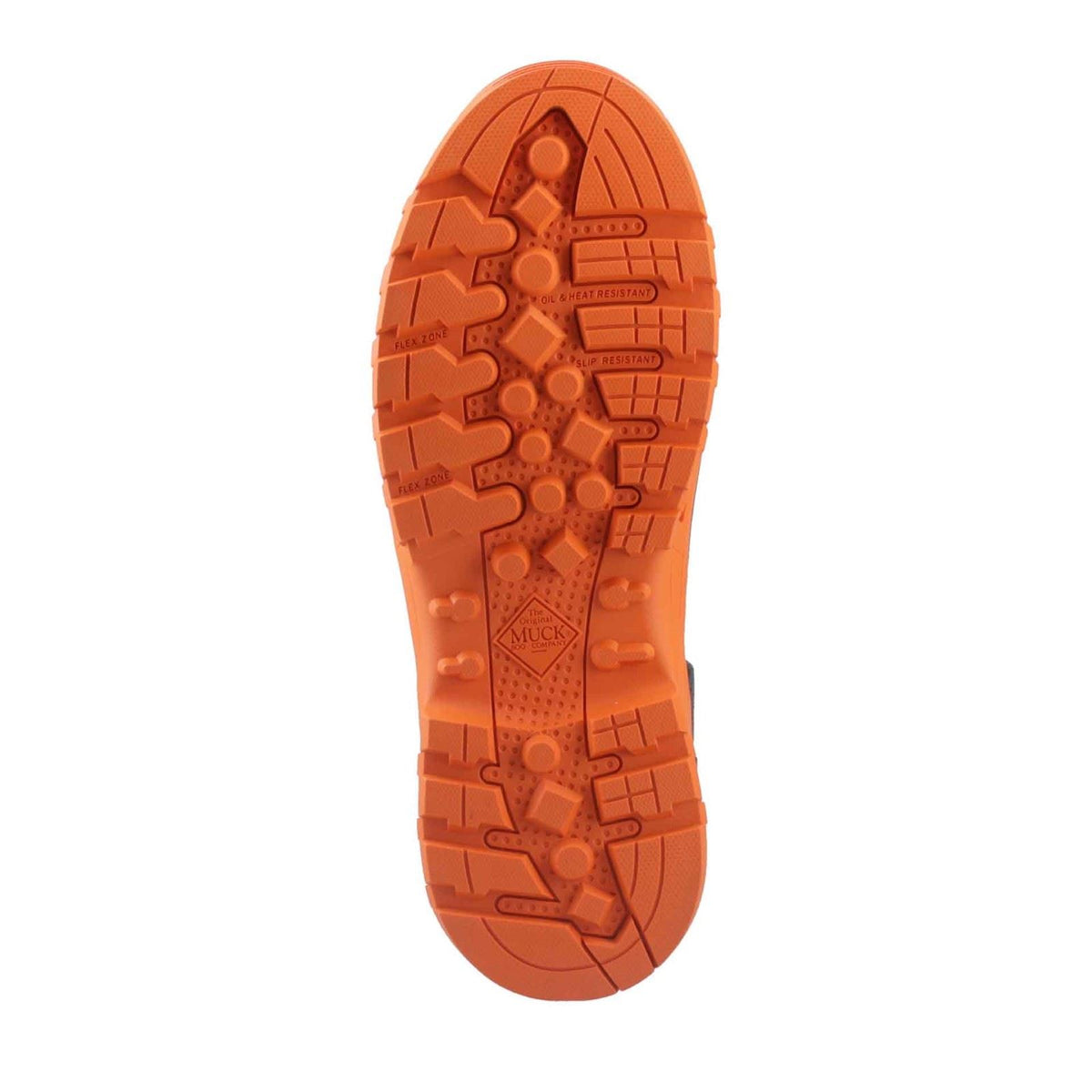 Muck Boots Grit S5 Rubber Men's Black/Orange Wellington Boots